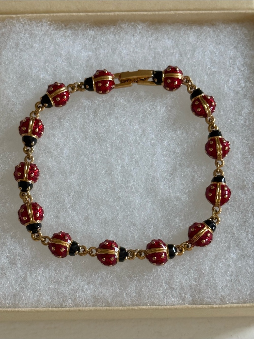 Gold-Tone LadyBug 🐞 Bracelet